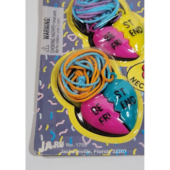 Vintage JA-RU Necklace Hearts Best Friends Jewelry 1995 # 1755 - Picture 6 of 14